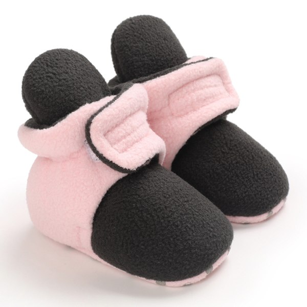 Nyfødt baby bomullsstøvler Slipper Vinter varme myke sko