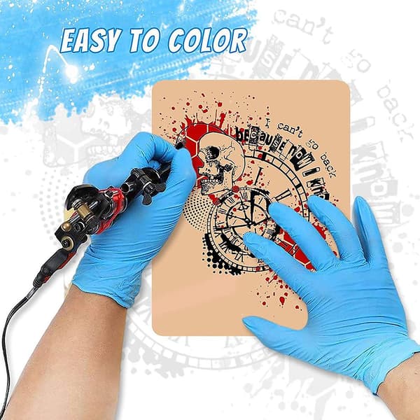 Rektangulär tatueringsövningshud DIY ögonbrynstatuering provhud tatueringsmaterial A