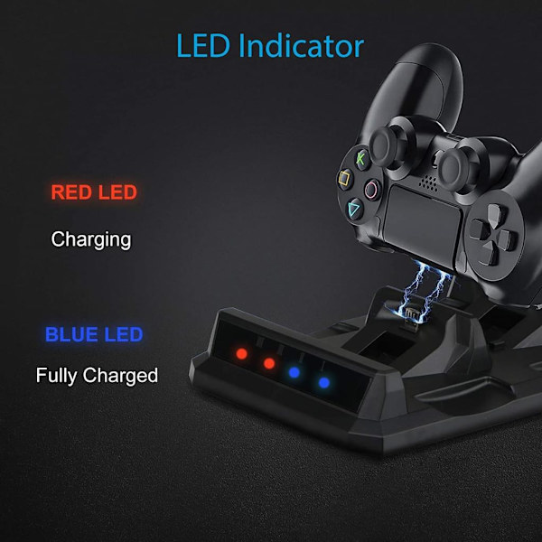 Controller-batterier, Xbox One X/One S/One Elite dobbelt controller ladestation med 2 genopladelige batterier