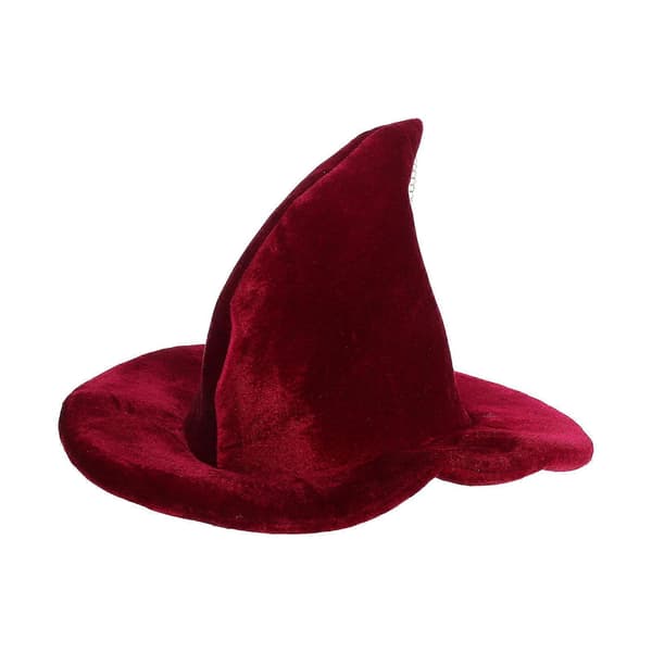 Halloween Heksehatt Mørk Hatt for Fest Cosplay Tilbehør A