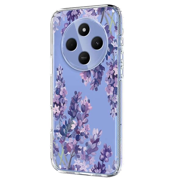 Blommönster Målat TPU-telefonfodral för Redmi 14C / Poco C75