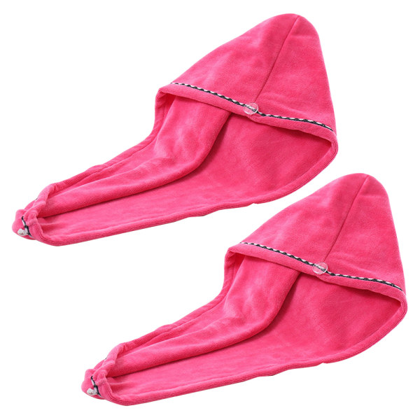 Hårhåndklæde Turban - 2-pak, blød, absorberende mikrofiber til