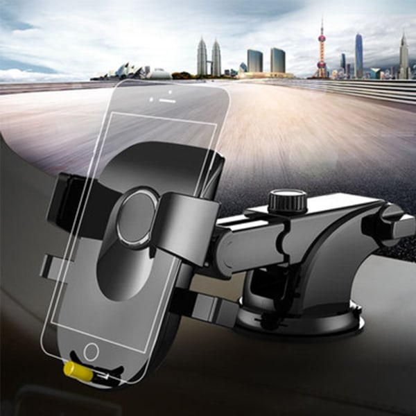 Sugekopp type bilbrakett for bilmontert multifunksjonell navigasjonsstøtteramme i bil