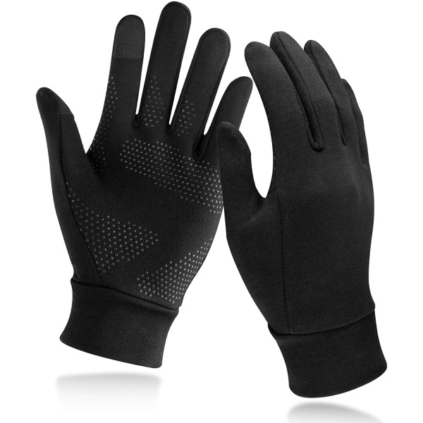 Lätta löparhandskar, varma handskar med pekskärm L