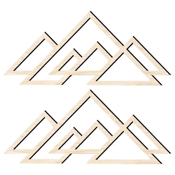 Rustik Väggpanel i Trä 3D Geometrisk för Sovrum Heminredning Beige 42.00X18.50X0.50CM 2st A