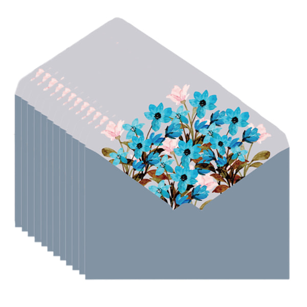 Papir blomsterkonvolutter for invitasjoner, takkekort og