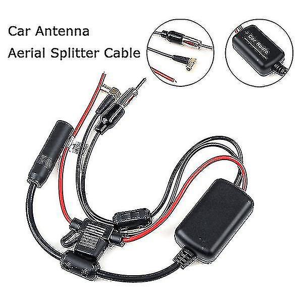 Universal Dab+fm Car Antenna Antenna Antenna Splitter Cable Digital Radio