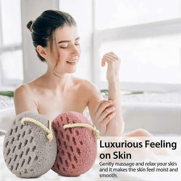 2 stk. badesvamp Loofah kropsskrubber A