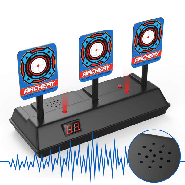 Target Auto Reset Electric Shooting Target, Shooting Target, Electric Target, Toy Gun Electric Score Target, Digital Targets with Bright Sound Effect!