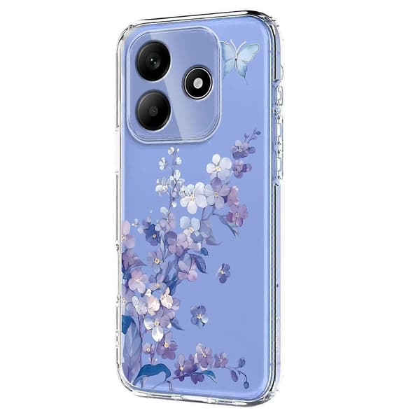 Blomstermønster Malet TPU Telefoncover til Redmi Note 14 4G 163.25mm