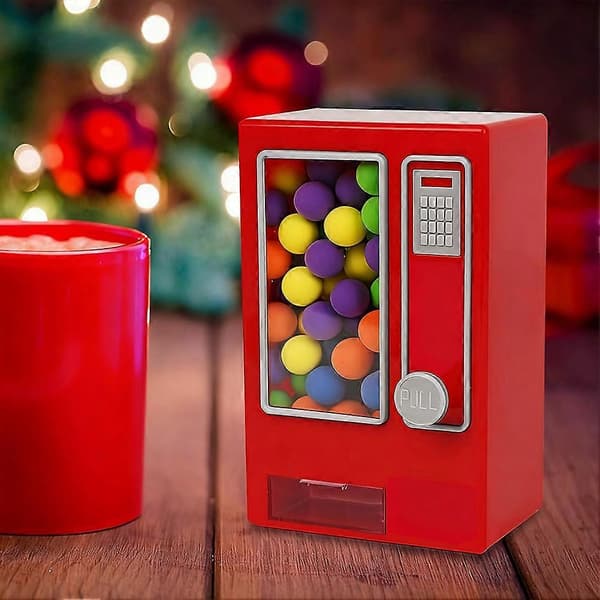 Retro Min søt salgsautomat multifunksjonell tyggegummi nøttedispenser egnet for tyggegummi godteri søtsaker A