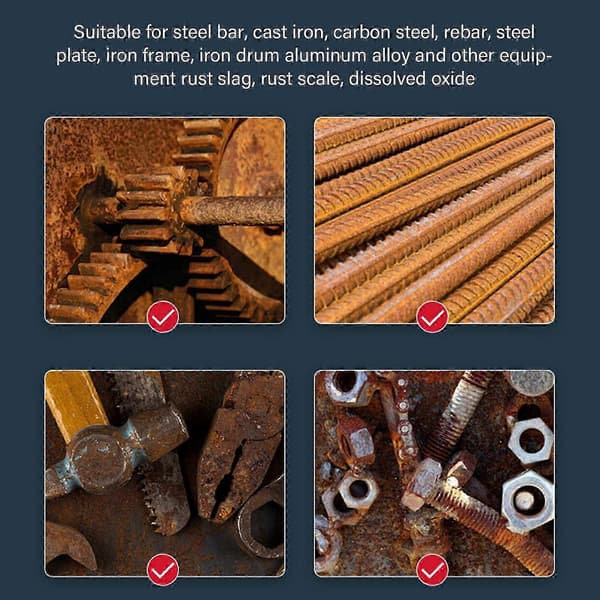Rustfjerner for rustfritt stål Rustfjerner Oppløser Rask rustfjerning Kraftig metallrustfjerner Bilvedlikehold (2 stk) A