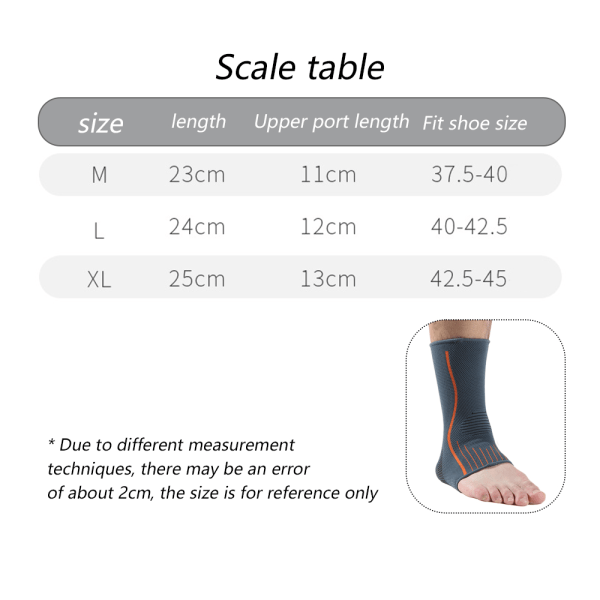 Plantar Fasciitis Sokker - Kompresjon Fotmansjetter - Ankel