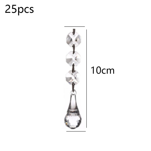 25 Pack Crystal Beaded Hoop Chandelier Parts Dream Catcher