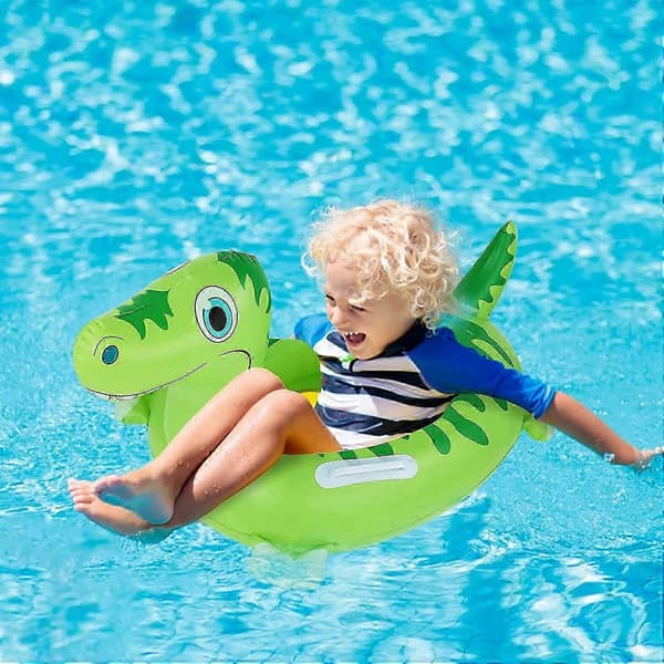 Pooloppustelige til børn, dinosaurgummidyr til swimmingpoolen A