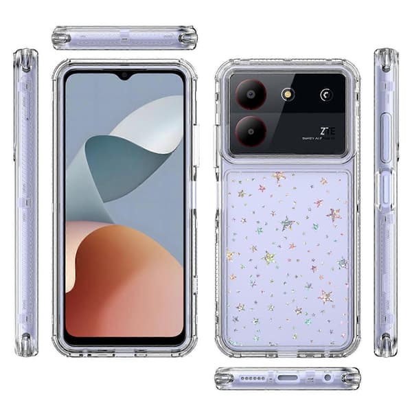 Transparent akryl laserpapper telefonfodral för ZTE Blade A54