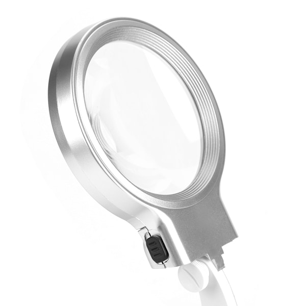 Reparationsförstoringsglas med LED-lampa, bordsförstoringsglas med klämma, stativ för lödning och svetsning