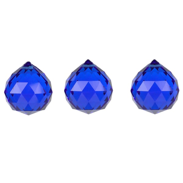40mm Vintage Krystall Feng Shui Ball, 3 stykker