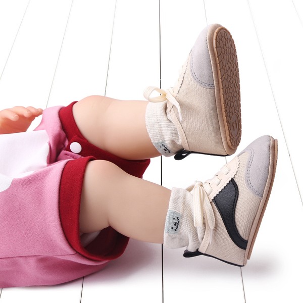 Baby Pojkar Flickor Sneaker Toddler Slip On Antisladd Nyfödda First Walkers Godisskor