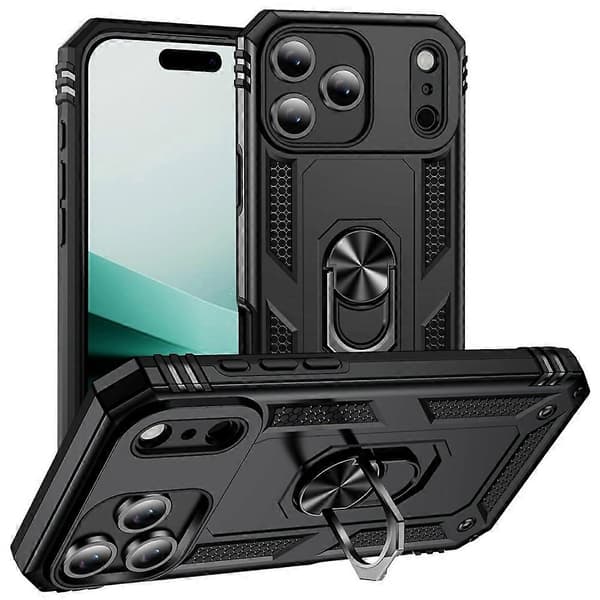 Kompatibel med iPhone 17 Pro Max-deksel PC + TPU-telefondeksel med støtte A