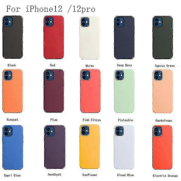 Silikondeksel med Magsafe til iPhone 12 12 Pro (hvit)