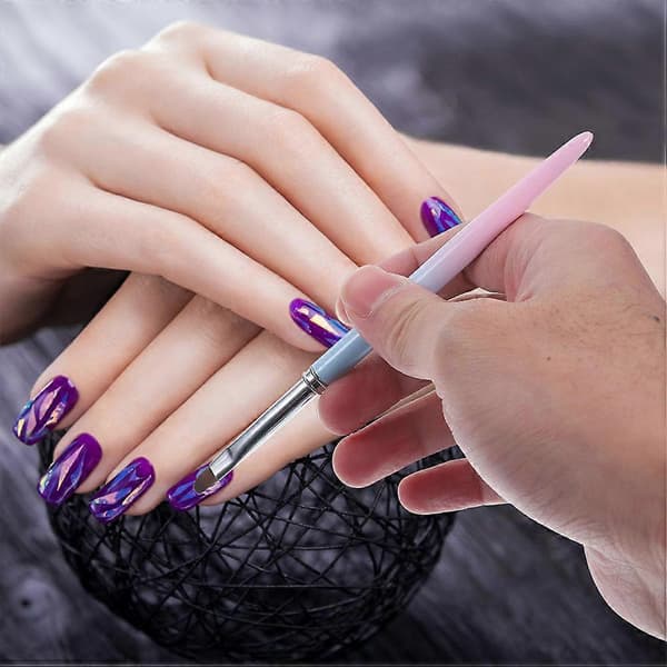 Nagelkonstborste 4-delat set för gelmålning och DIY-nageldesign A