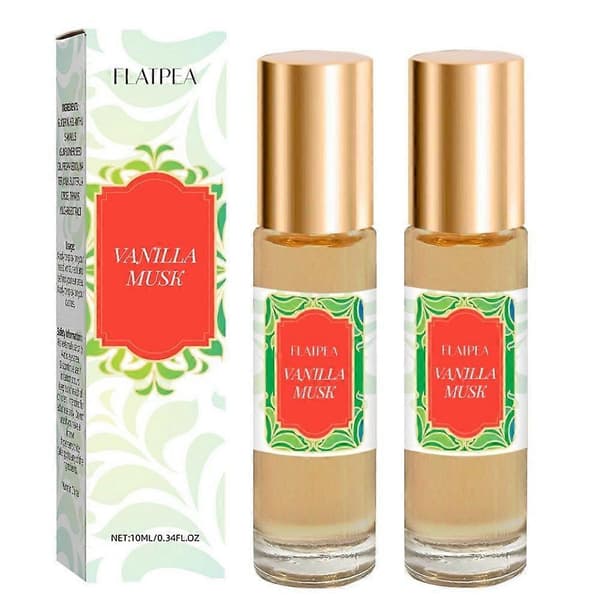 Vanillas Amber Parfymolja 10ml, Långvarig Varm Lyxig Doft (2st)