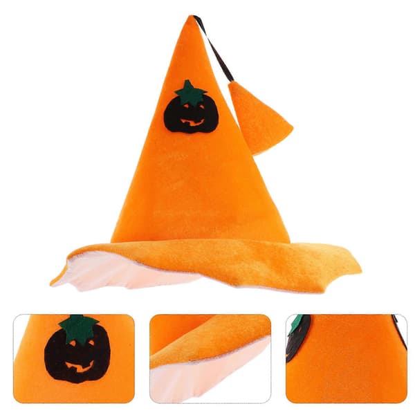 Græskarhat Rekvisit Halloween Kostume Tilbehør til at bære til Halloween A