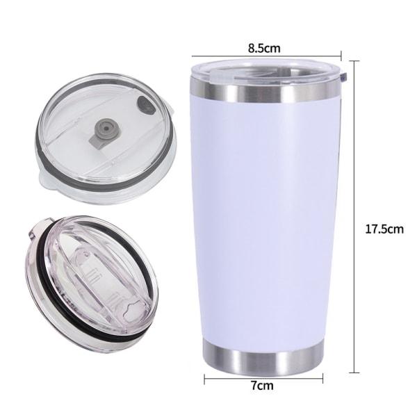 600ml car vacuum flask with lid, stainless steel vacuum flask,