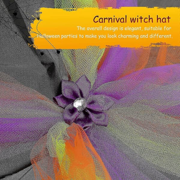 Halloween Heksehatt Mote Cosplay Dekor Halloween Kostyme Tilbehør A