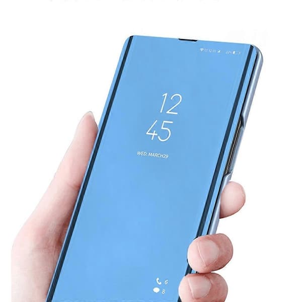 Til iPhone 16 Pro Max etui med visningsvindue, stander og læder flip telefoncover