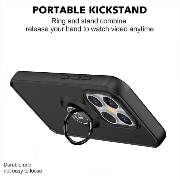 Q Shadow 1-serie TPU + PC-telefondeksel med ring til Xiaomi 17