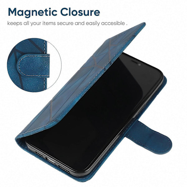 Blødt lædertelefoncover til Xperia 5 VBlue