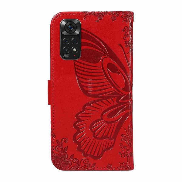 Läderfodral för Xiaomi Redmi Note 11 4G / 11SRed