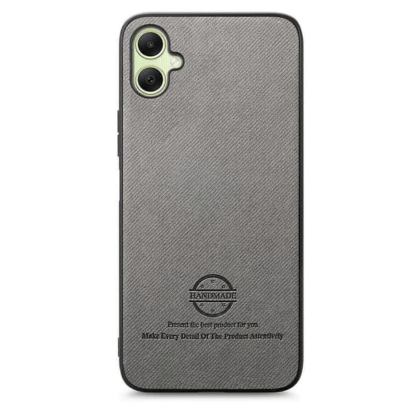 Telefonfodral i twilltyg med läderbaksida för Samsung Galaxy A06