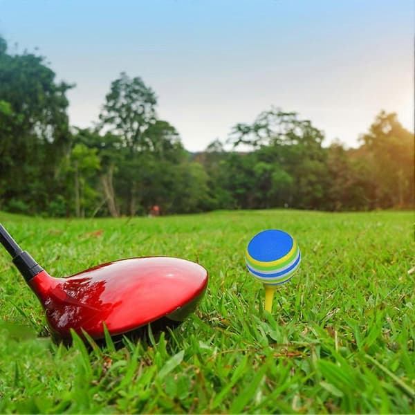 20 STK EVA Regnbue-Skum Golfbolde EVA Skum Bløde Regnbue-Stribede Golftræningsbolde til Selvstudium Tennistræning A