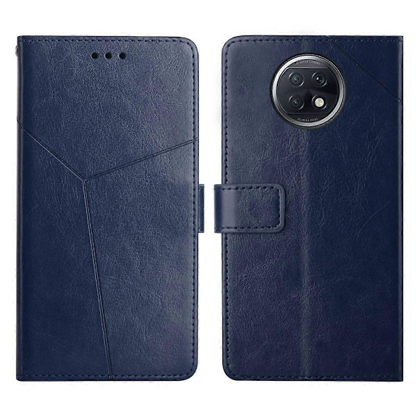 För Xiaomi Redmi Note 9 5G / Note 9T 5G Y-sömmar Horisontellt vikbart läderfodral
