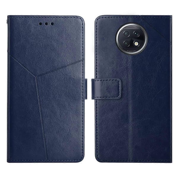 Til Xiaomi Redmi Note 9 5G / Note 9T 5G Y-syning Horisontal Flip Læder Telefonetui