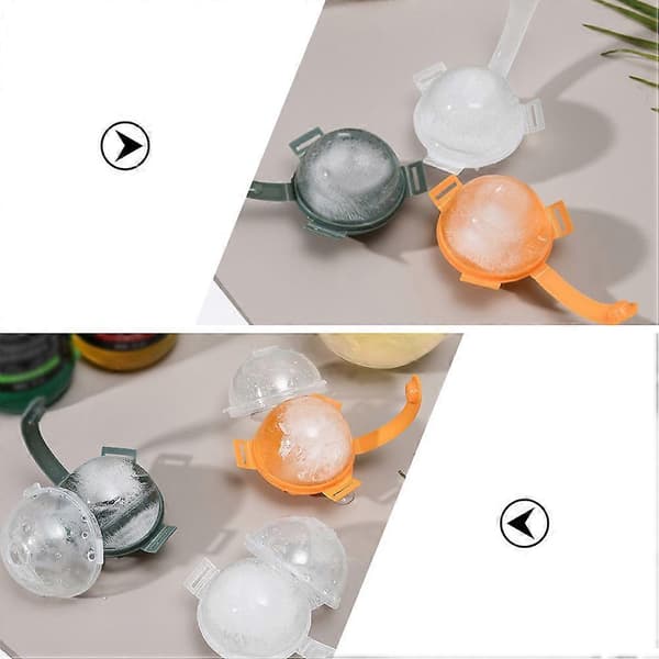 Isform i plast, rund isbitform til hjemmebruk, 12 stk. pakke A