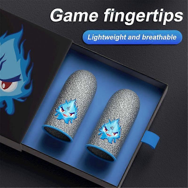 Fingerspidsærme til PUBG Finger Cover Åndbar Game Controller Touch Screen Lysende