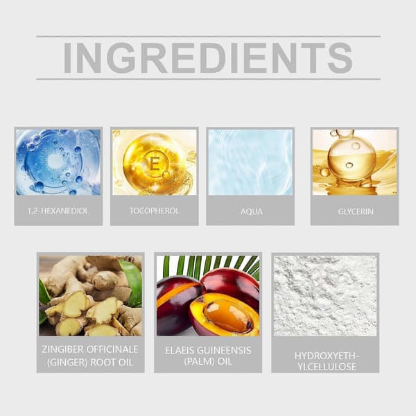 Batana & Ingefära Hårbottenvårdande Hårolja Daglig Återfuktning & Glansförstärkare (Hydroxietylcellulosa) A
