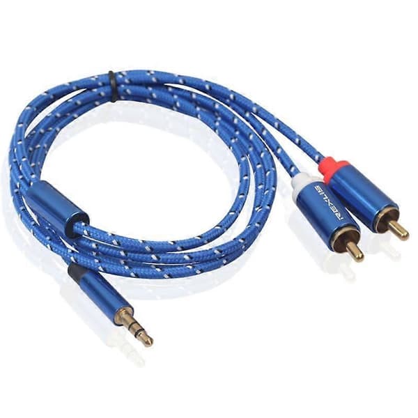 Lydkabel 0,5/1/1,8/3/5/10/15m RCA Lydkabel 2RCA Han til 3,5mm Jack til 2 RCA