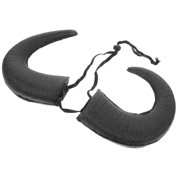 Halloween Horns Hodeplagg for karnevalsfest Justerbar Halloween Hodeplagg Svart A