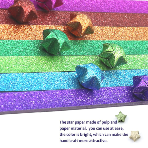 Origami Stars Papers Paket gör-det-själv-papper, 360/520 ark,