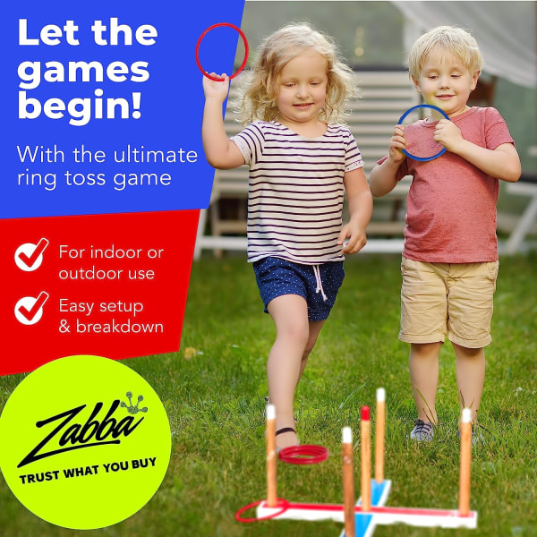 Ring Toss Games for Kids - Indoor Holiday Fun or Outdoor Yard