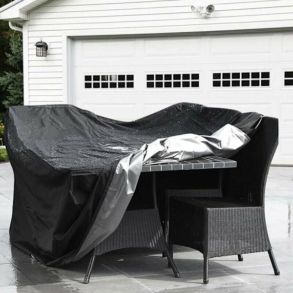 Utemöbelöverdrag, Vattentätt Skydd för Utebord 200cm X 160cm X 70cm Kraftig Presenning Med Fullt Skydd Mot Vind Regn Snö