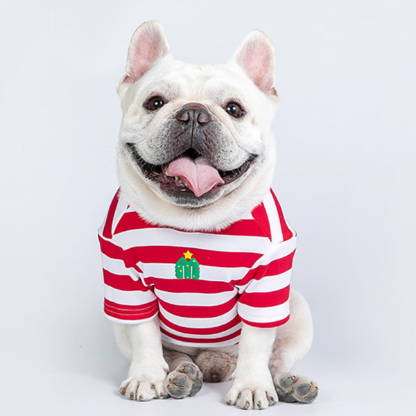 Hunde bomullsskjorter for små og store hunder Rugby stripete