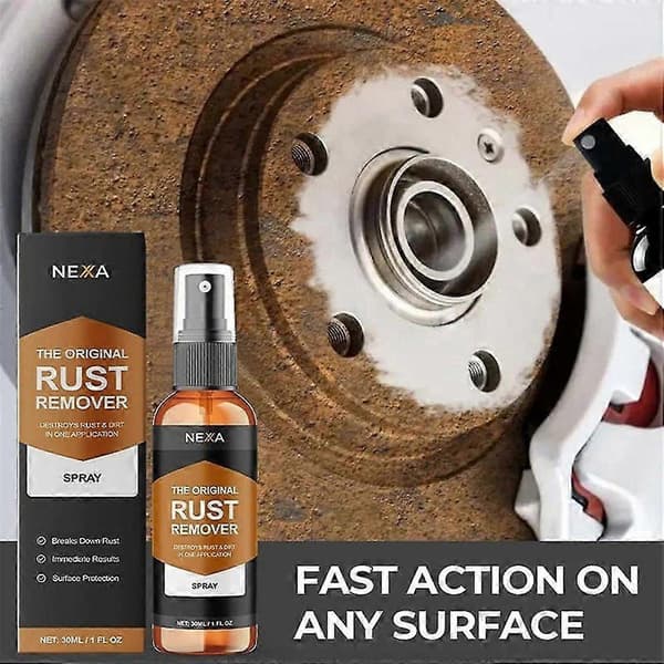 NEXA Rustfjerner Spray Hurtigvirkende Multi-overflaterenser | Fjerner rust, 50 ml (3 stk) A