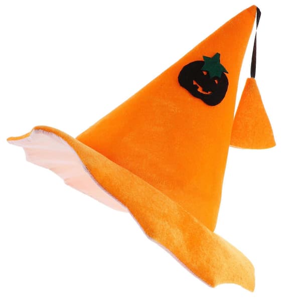 Halloween Græskarhat Heksehat Rekvisit Halloween Cosplay Hat Halloween Kostume Tilbehør A