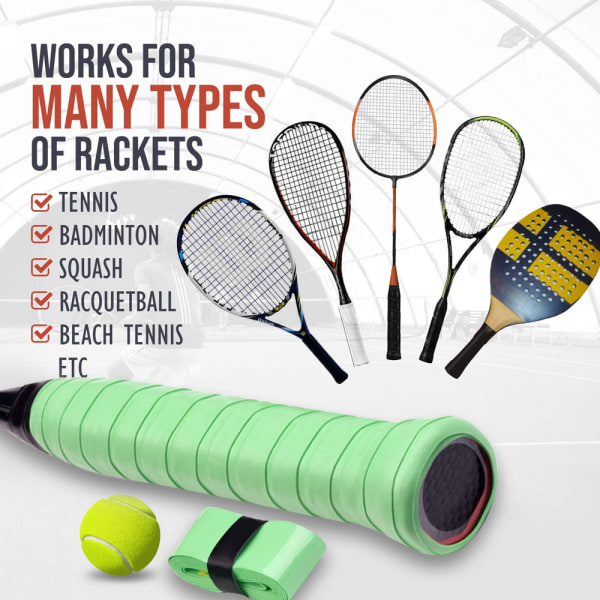 Tennisracket Grip Tape - Precut og tørr følelse Tennis Grip -